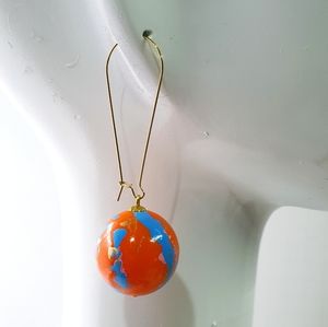 Vintage 80's Drop Acrylic Abstract Earings